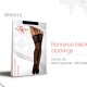 Фини черни 7/8 чорапи Romance black