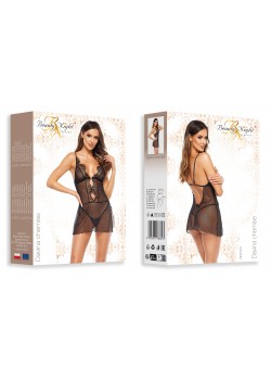 Полупрозрачна секси нощница с прашки Davina 