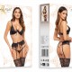 Луксозно секси бельо от три части Rose black